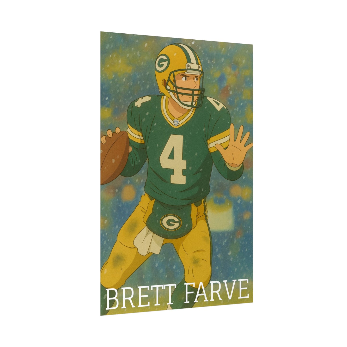 Loco Fits Anime Football 'Brett Farve' Poster