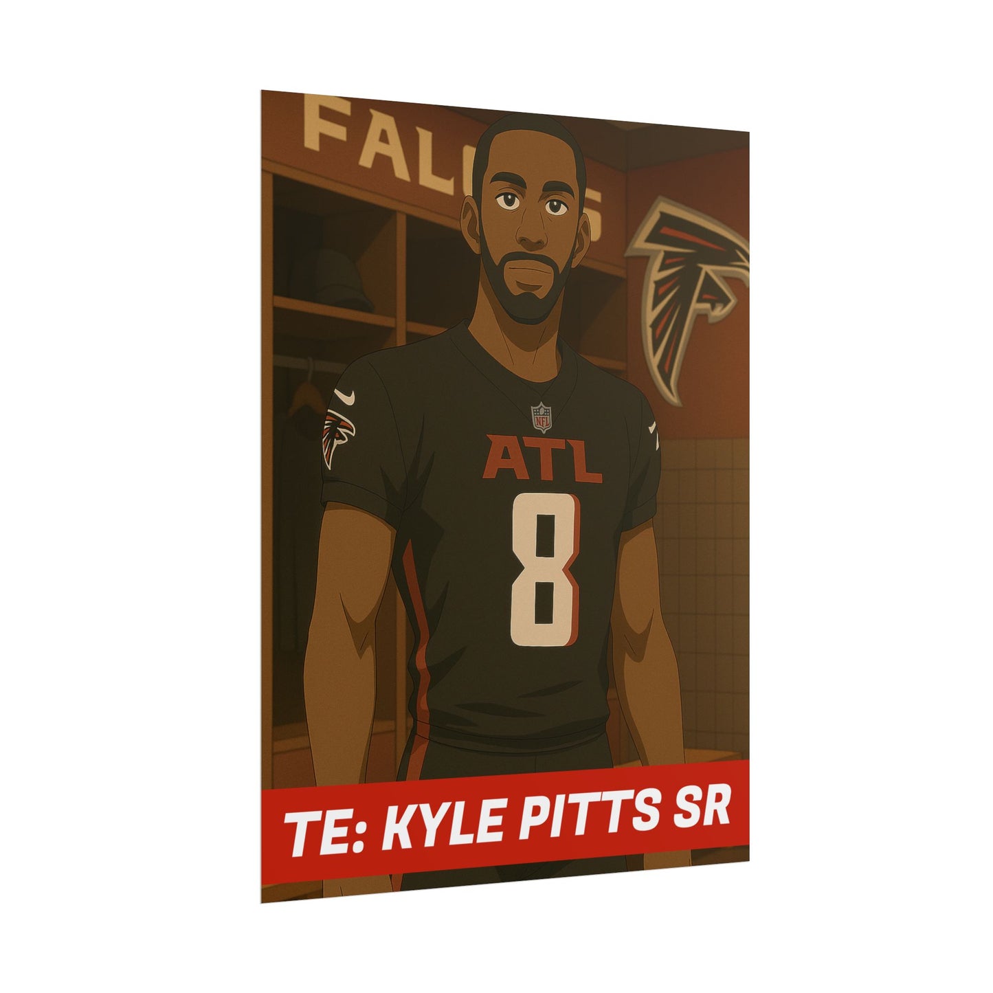 Loco Fits Anime Football 'TE: Kyle Pitts Sr' Poster