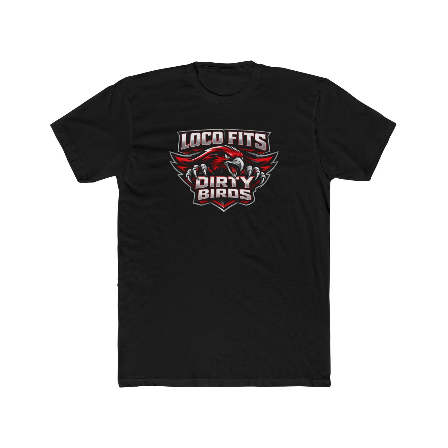 Loco Fits Dirty Birds Alt Logo Cotton Crew Tee