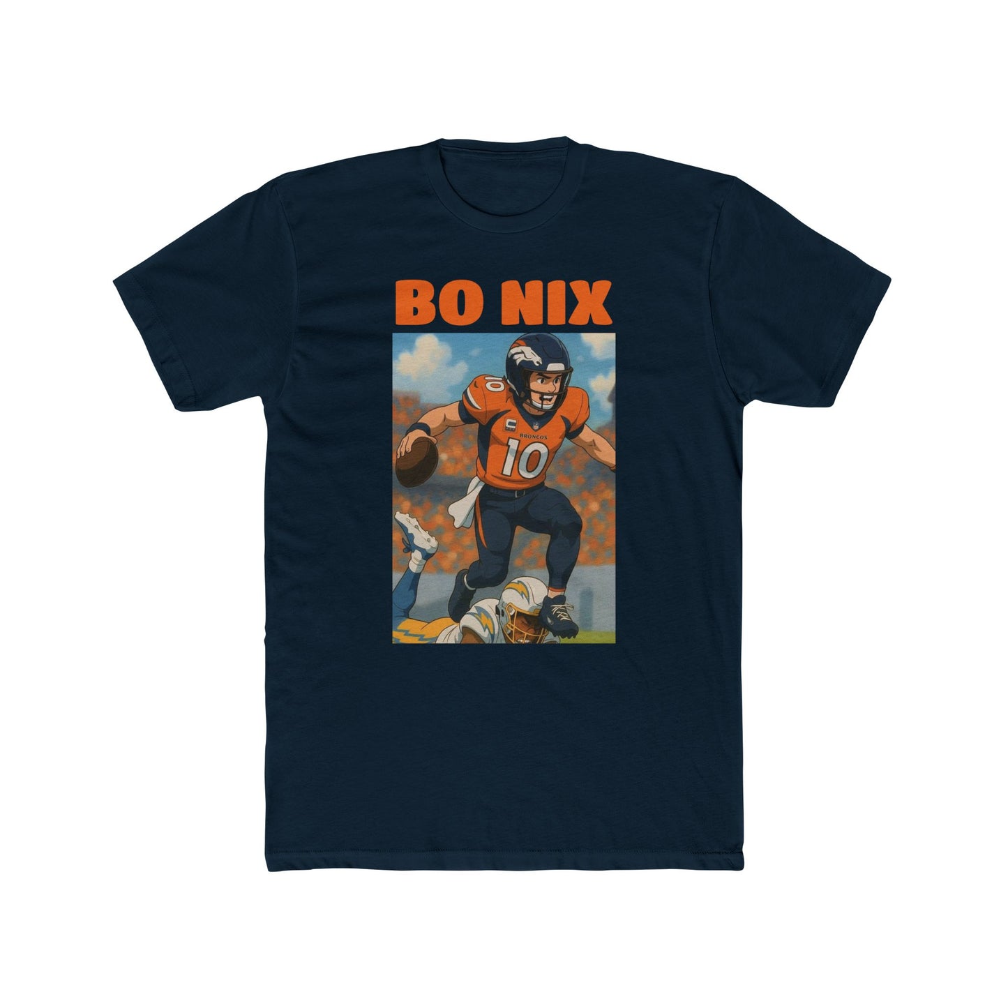 Anime Football 'Bo Nix' Cotton Crew Tee