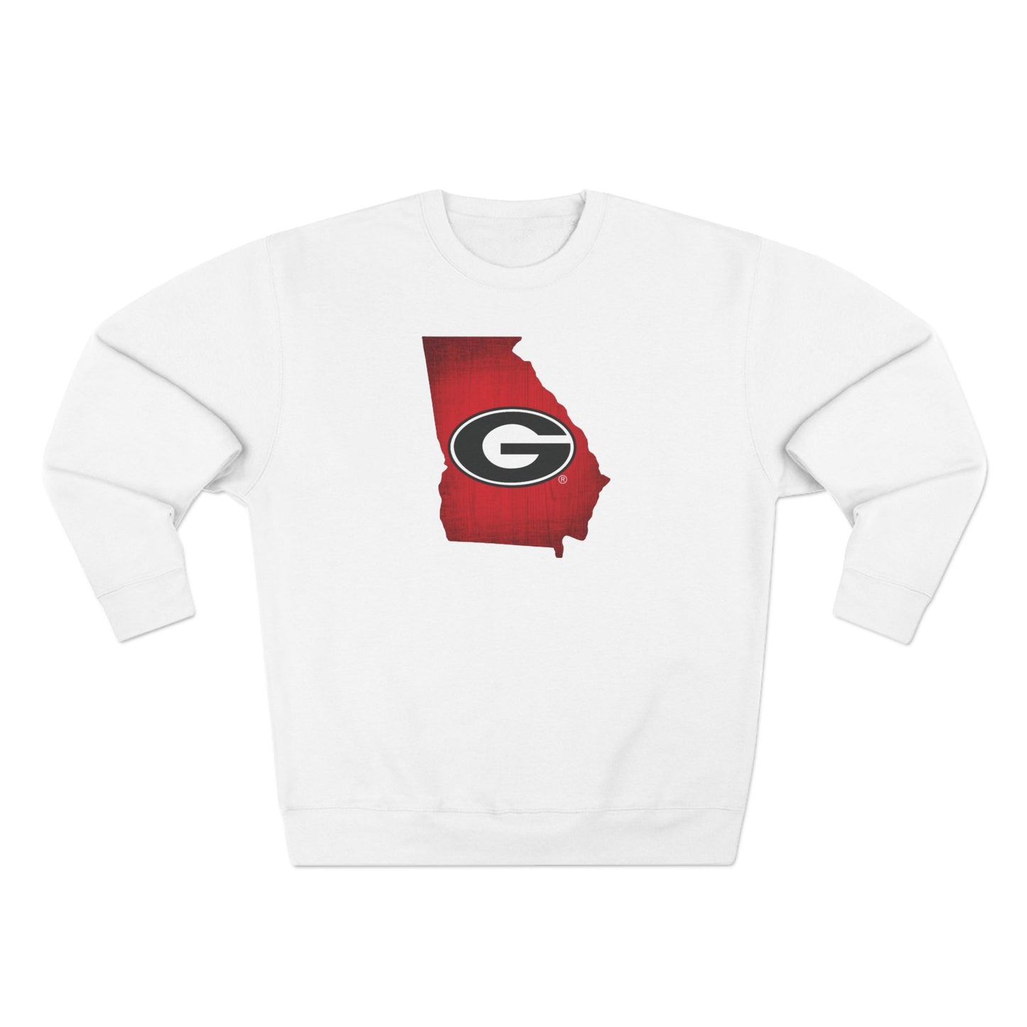 'Georgia Bulldogs State of Georgia' Cotton Crewneck Sweatshirt