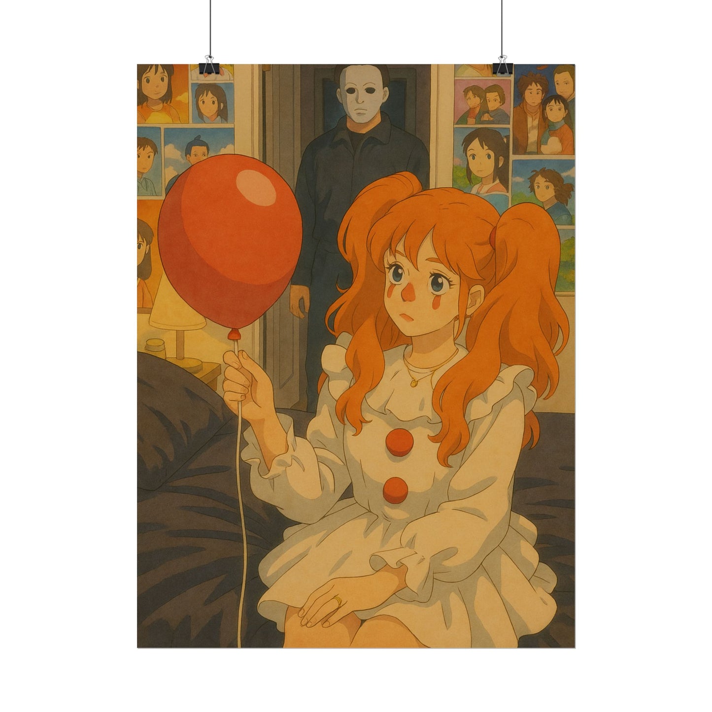 Loco Fits Anime Girls 'She Loves Horror' Poster