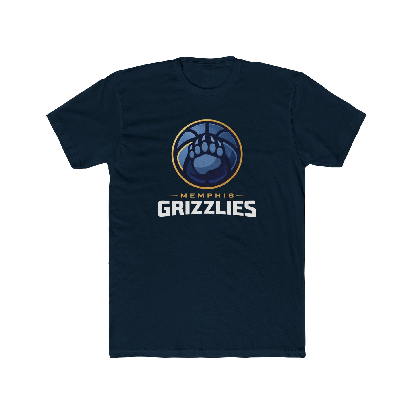 Loco Fits New "NBA Memphis Grizzlies Basketball Concept Logo" Cotton Crew Tee