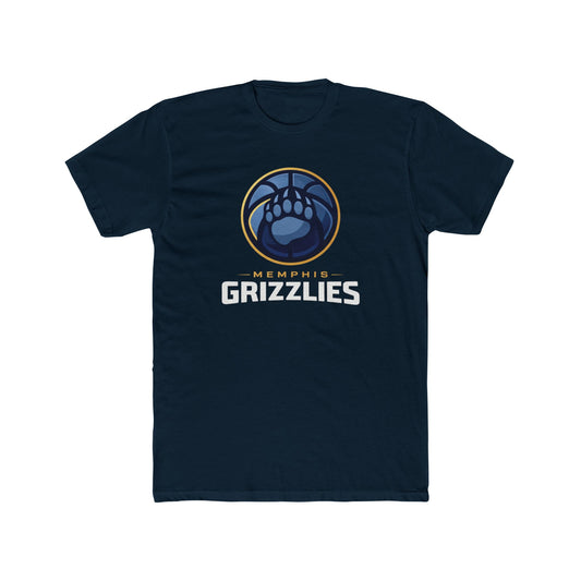 Loco Fits New "NBA Memphis Grizzlies Basketball Concept Logo" Cotton Crew Tee