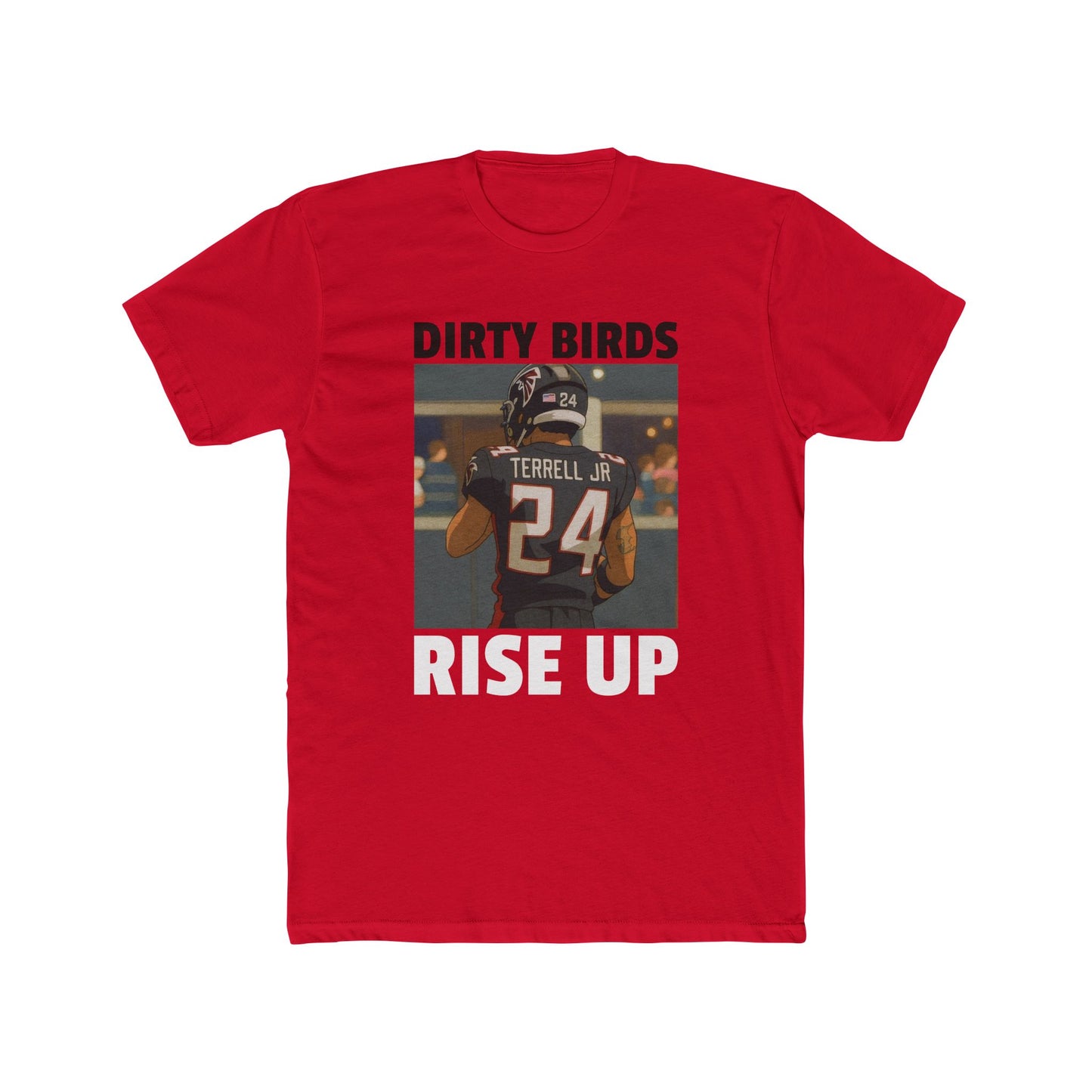 Anime Football 'Dirty Birds Rise Up' Cotton Crew Tee