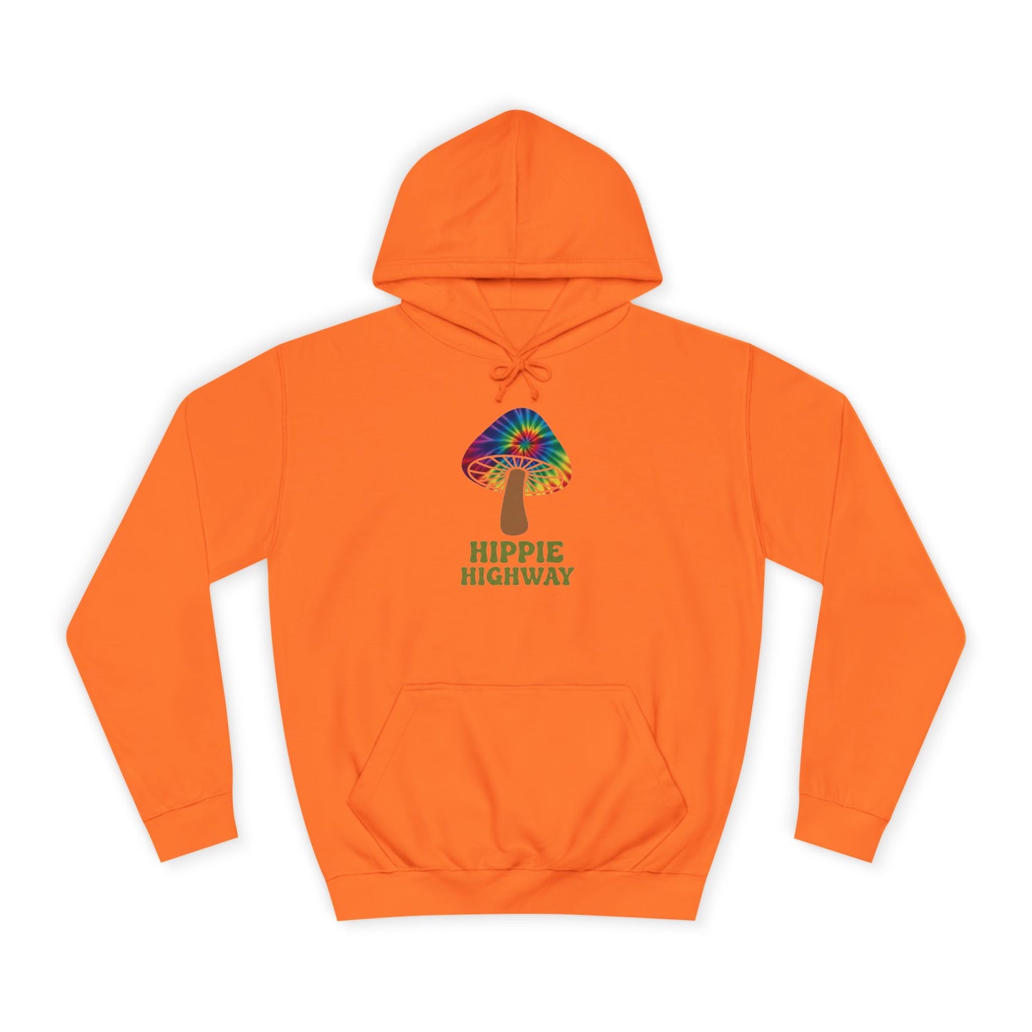 "Hippie Highway" Hippie Mushroom College Hoodie