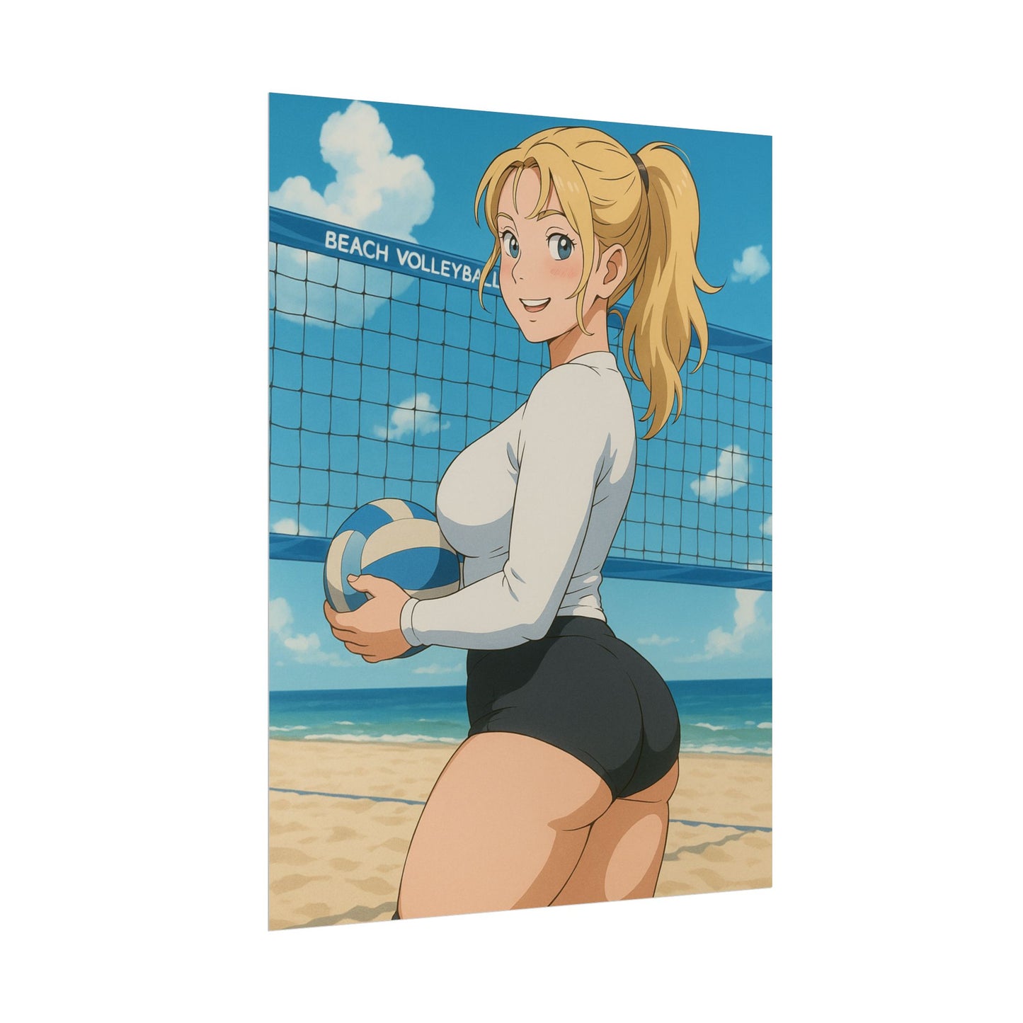 Loco Fits Anime Girls 'Gotta Love Beach Volleyball' Poster