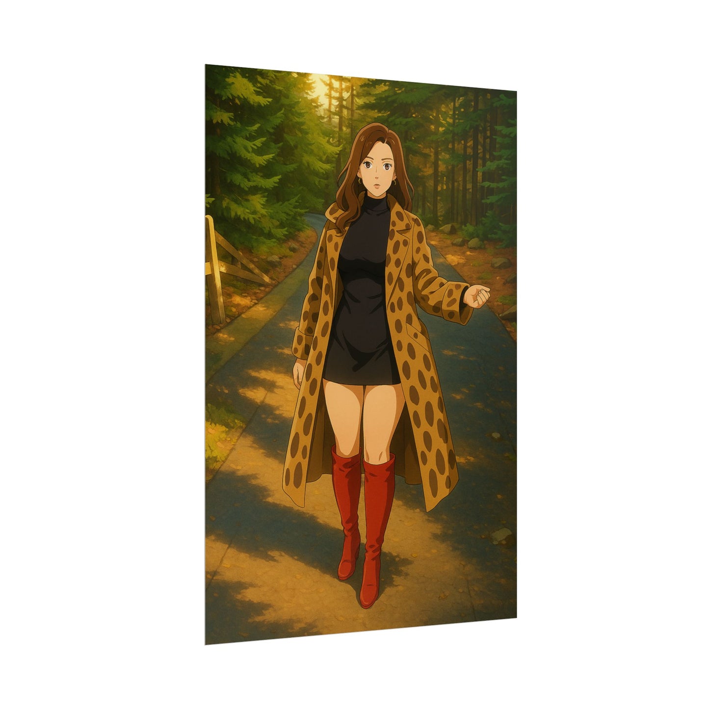 Loco Fits Anime Girls 'Lost in the Woods' Poster