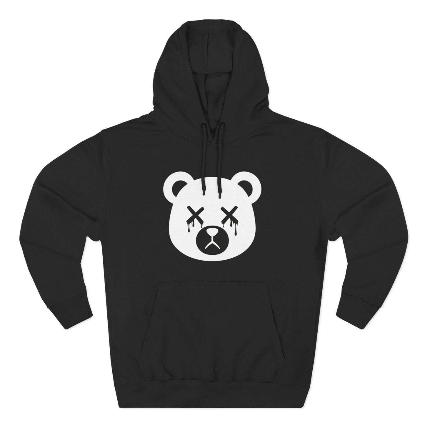 "Wicked Way" Dead Bear Head Solo White Logo Hoodie