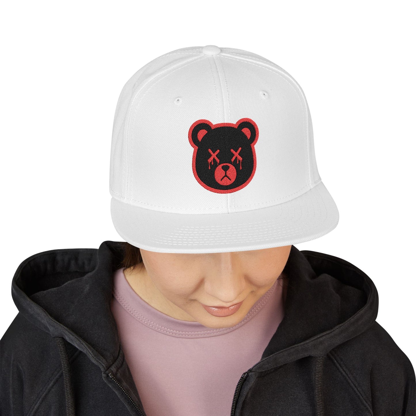 "Wicked Way" Deady Bear Embroidered Snapback Cap