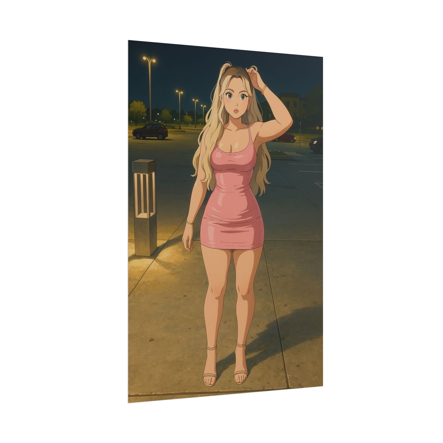 Loco Fits Anime Girls 'Pretty in Pink' Poster