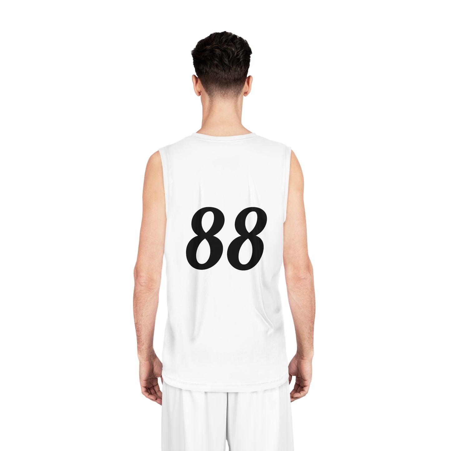 White "Hustler Ave" #88 All Business Gold Briefcase Alt. Basketball Jersey