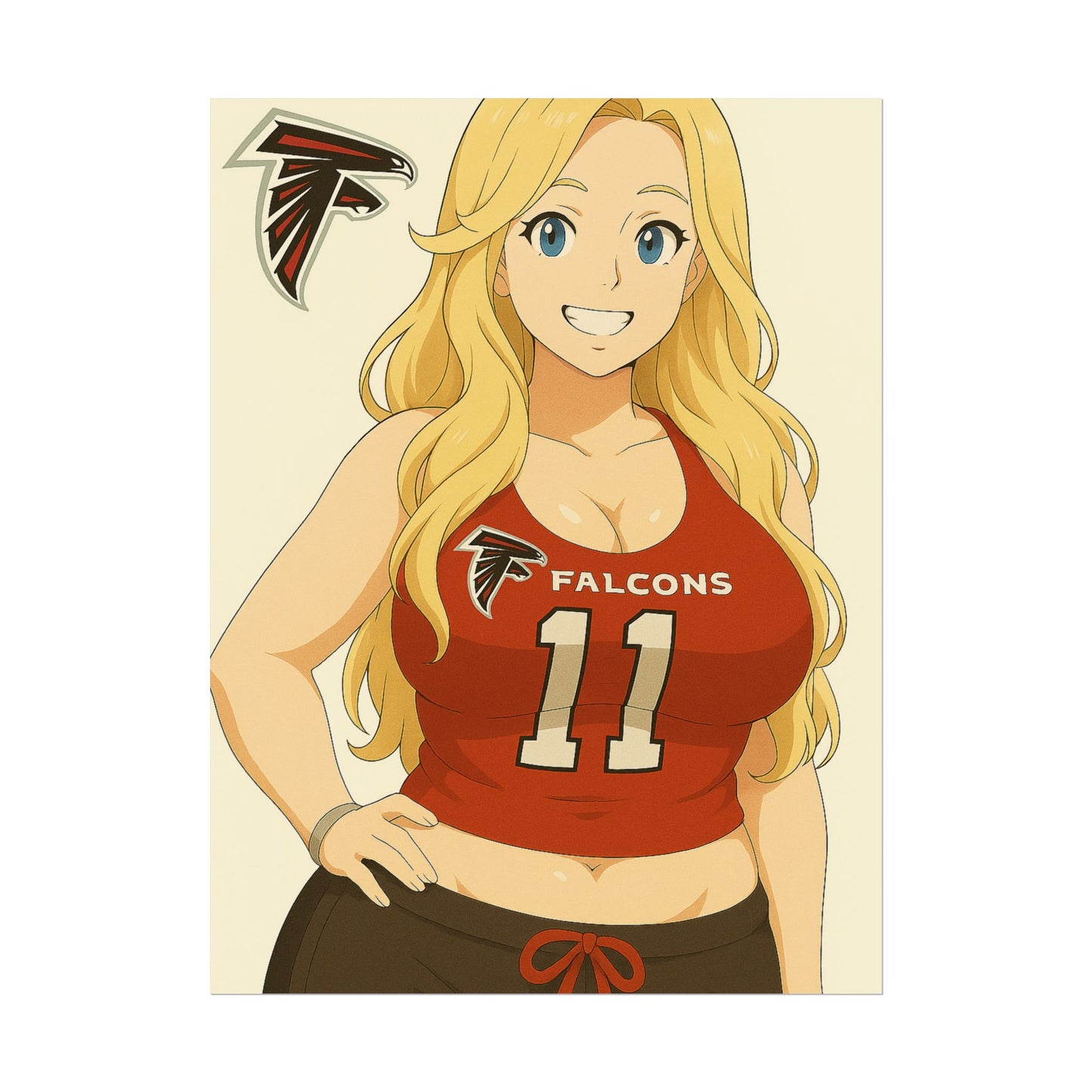 Loco Fits Anime Girls 'Falcons Girl 2' Poster