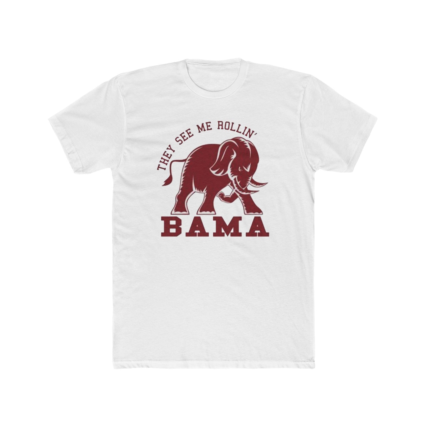 'They See Me Rollin Bama' Cotton Crew Tee