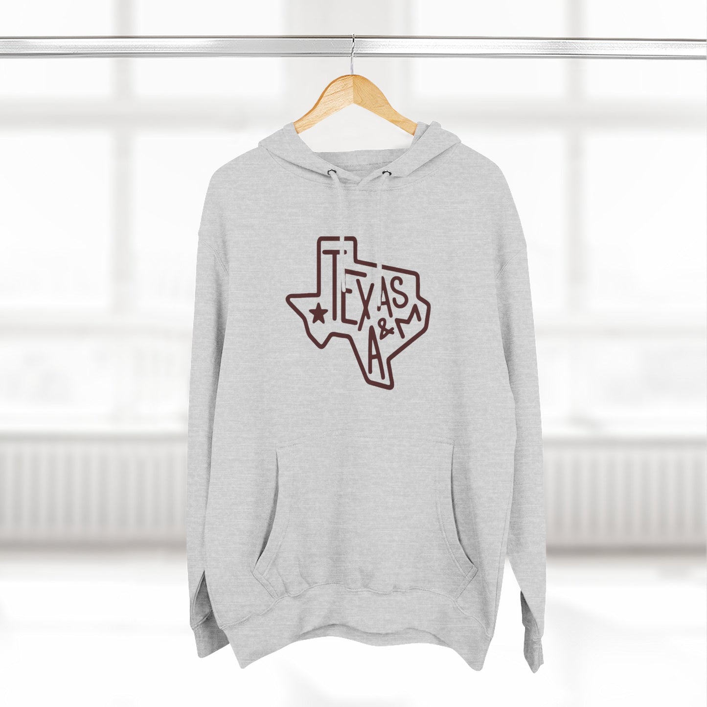 'Texas A&M State of Texas' Three-Panel Fleece Hoodie
