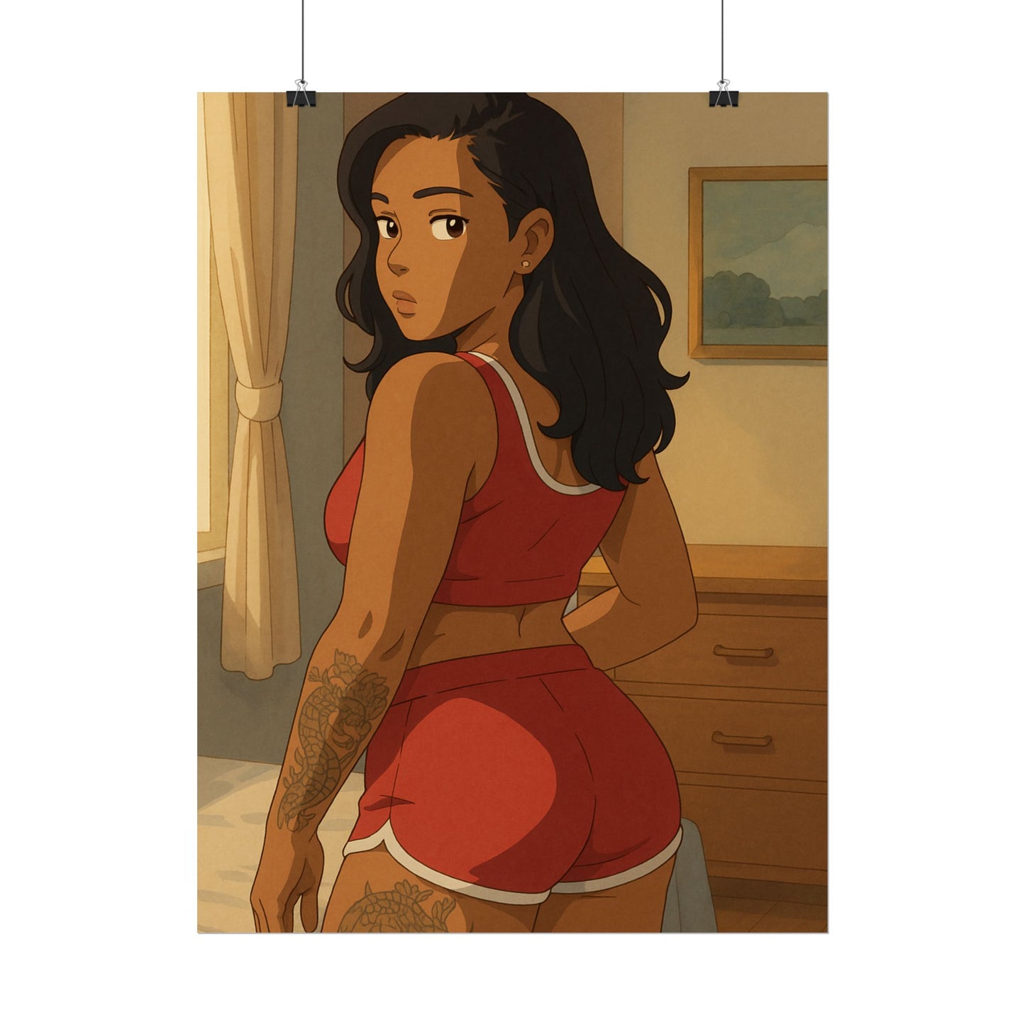 Loco Fits Anime Girls 'Brown Sugar Baddie' Poster