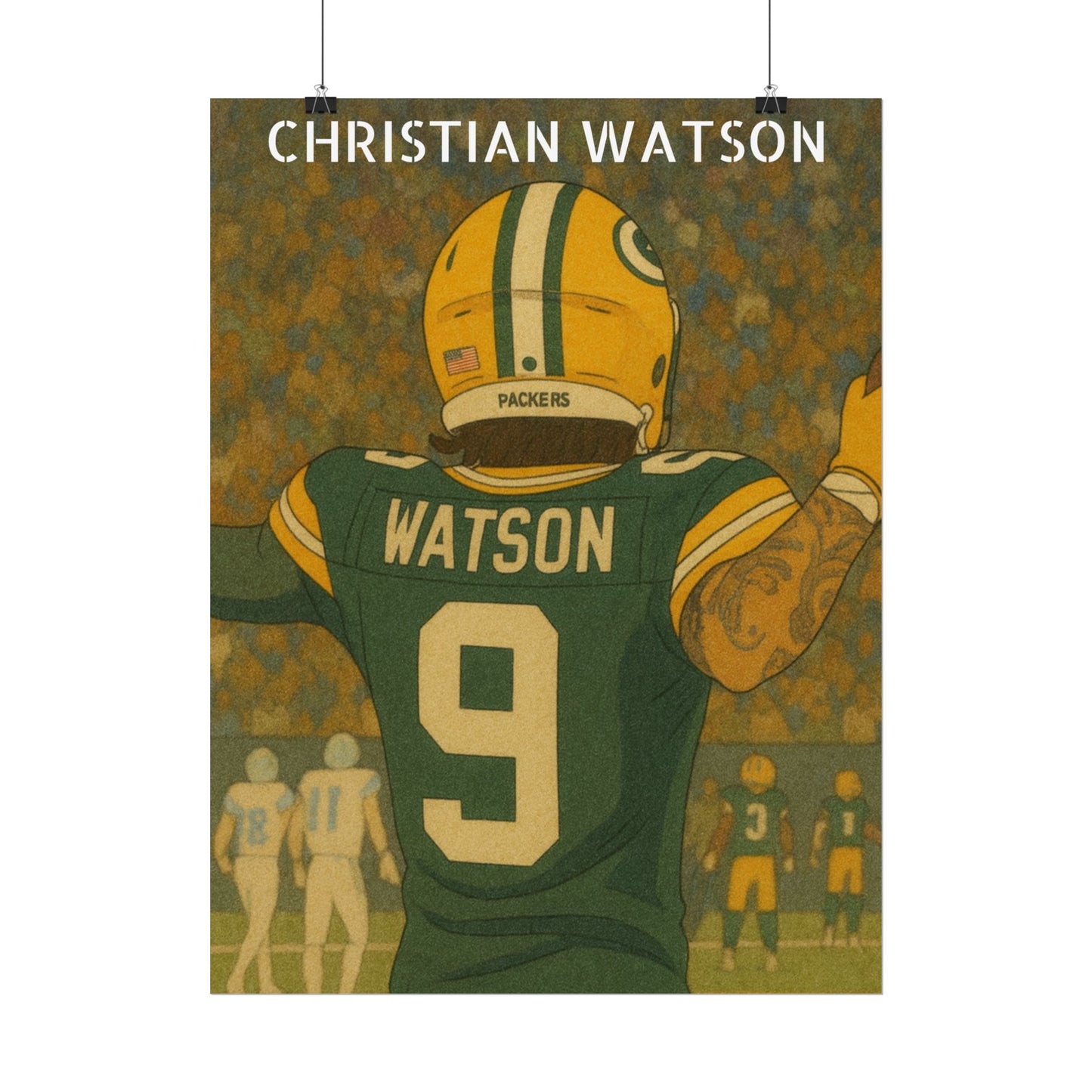 Loco Fits Anime Football 'Christian Watson' Poster