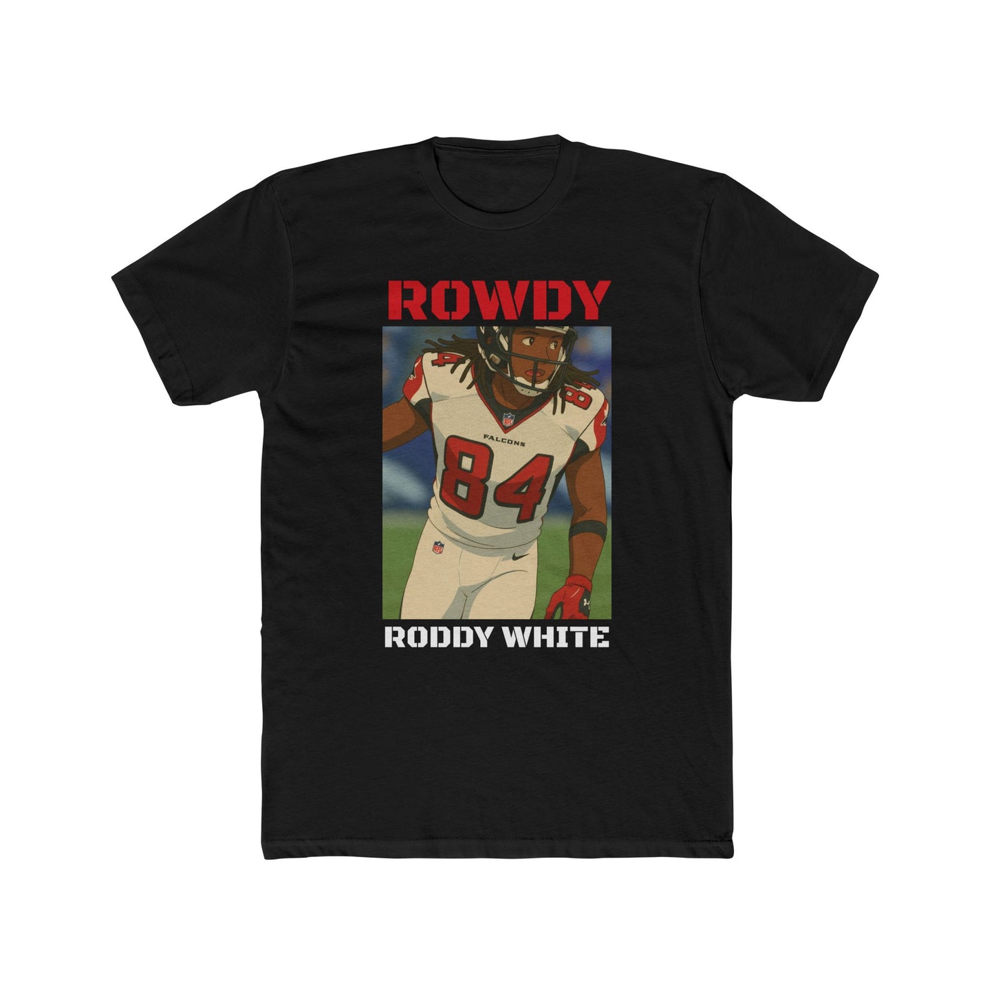 Anime Football 'Rowdy Roddy White' Cotton Crew Tee