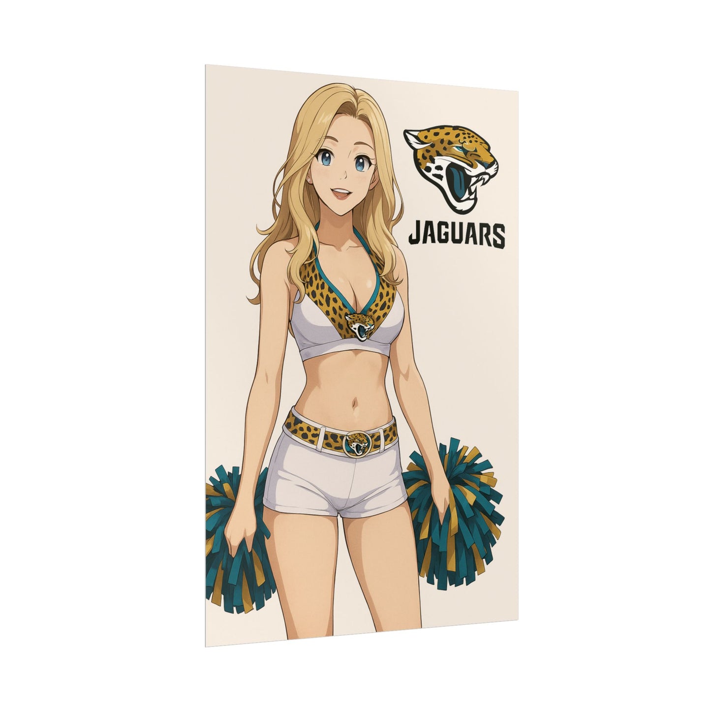 Loco Fits Anime Girls 'Jaguars Cheerleader 1' Poster