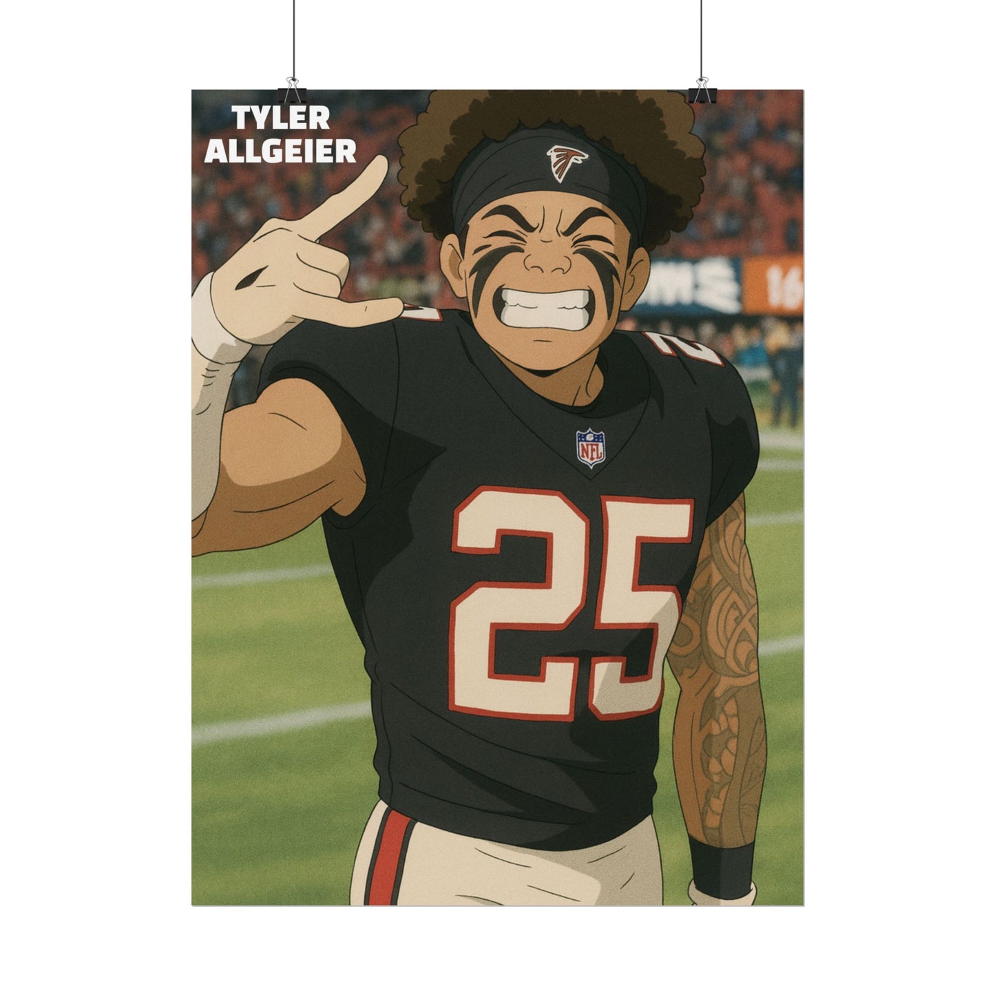 Loco Fits Anime Football 'Tyler Allgeier' Poster