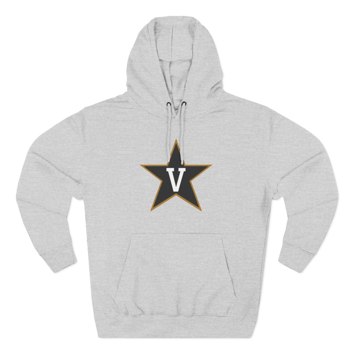 'Vanderbilt V Star' Three-Panel Fleece Hoodie