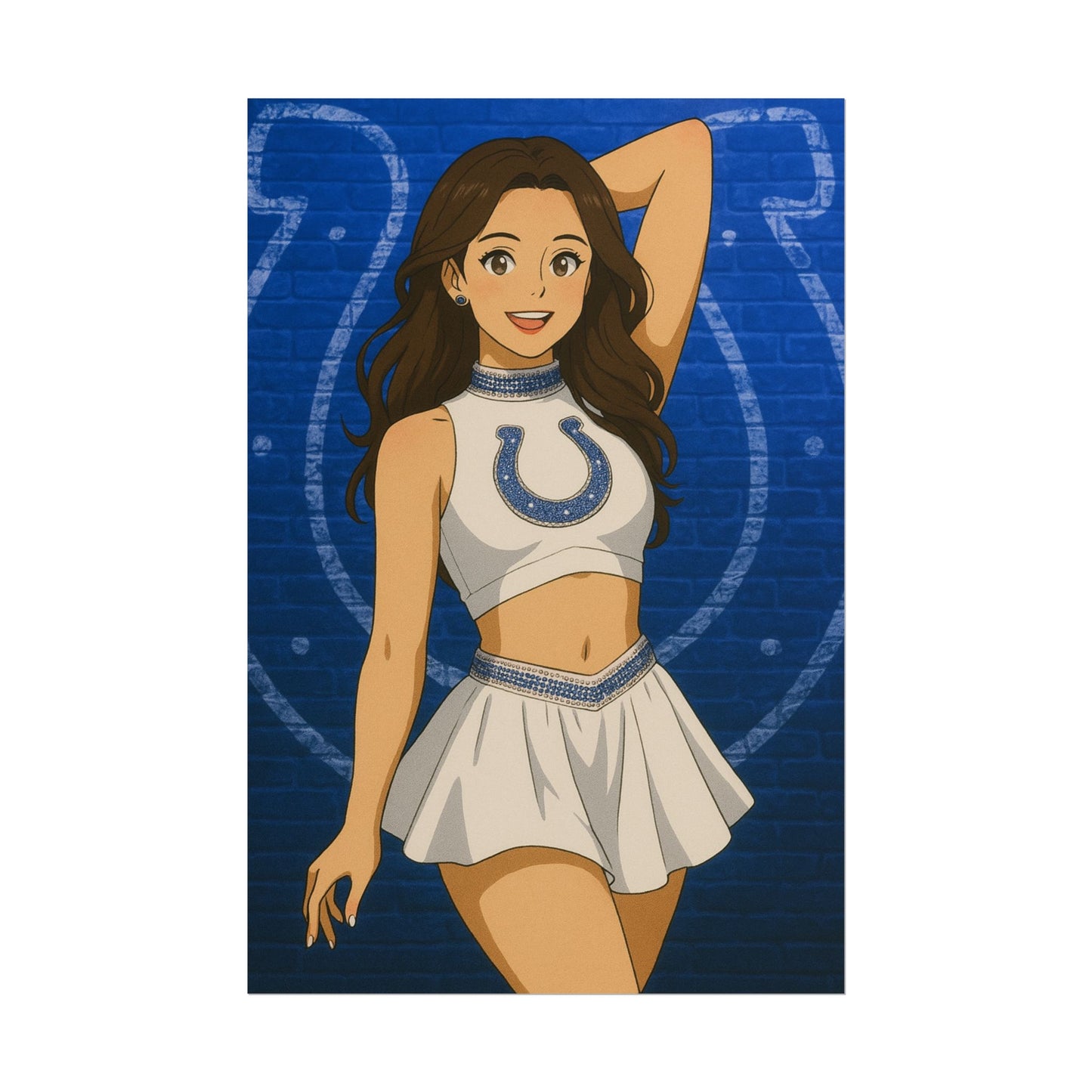 Loco Fits Anime Girls 'Colts Cheerleader 1' Poster