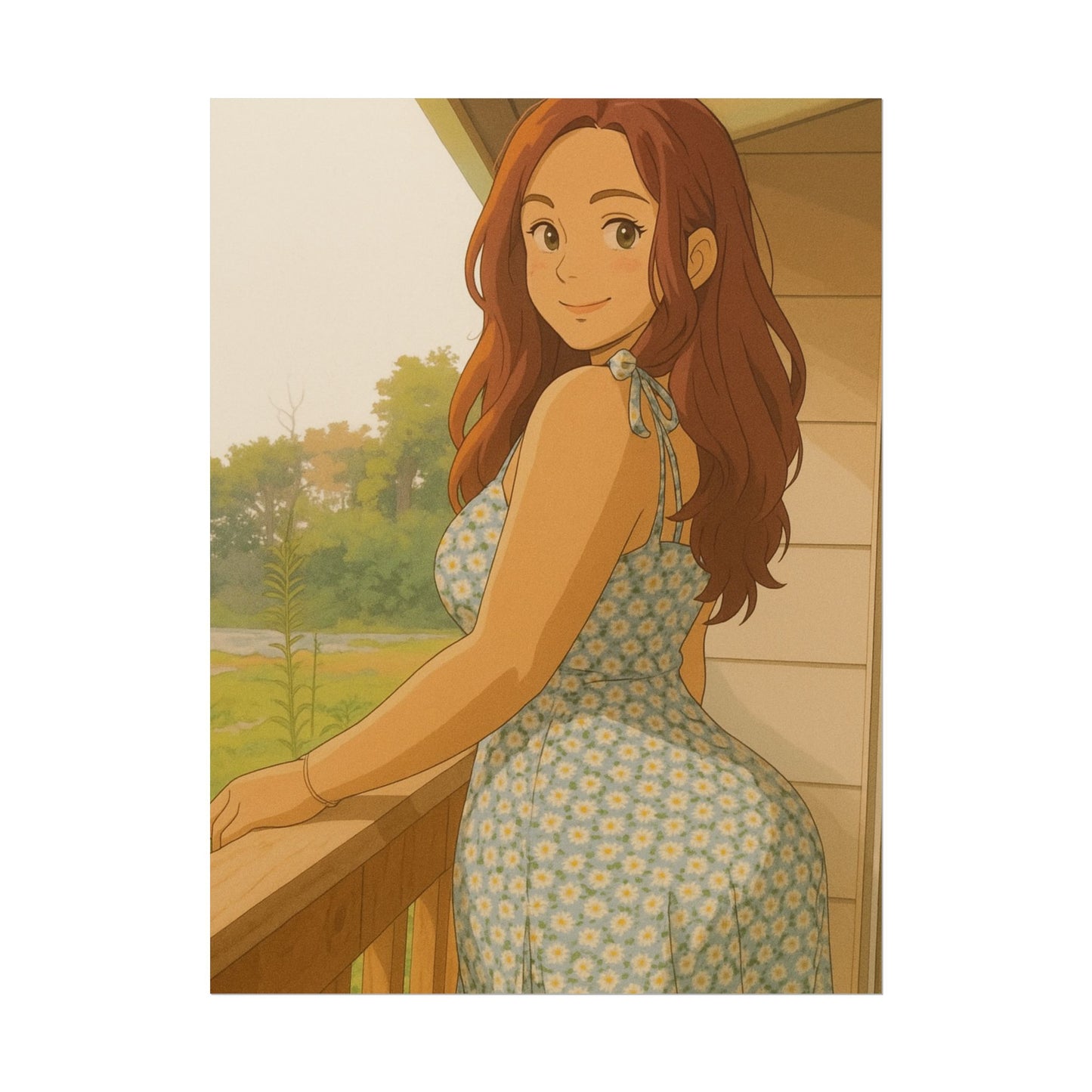 Loco Fits Anime Girls 'Summer Morning' Poster