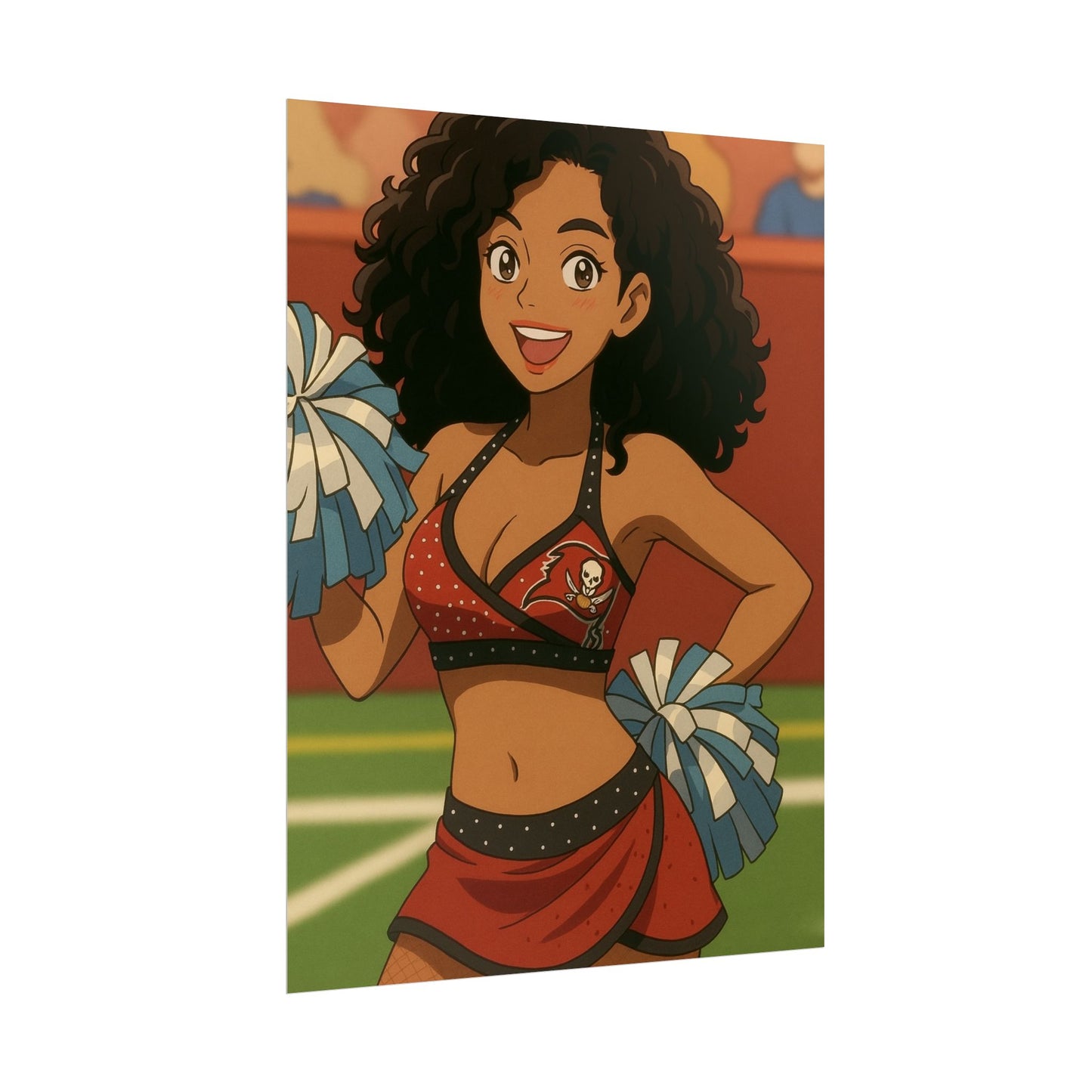 Loco Fits Anime Girls 'Buccaneers Cheerleader On-Field 1' Poster