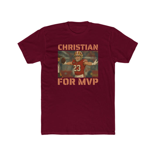 Anime Football 'Christian For MVP' Cotton Crew Tee