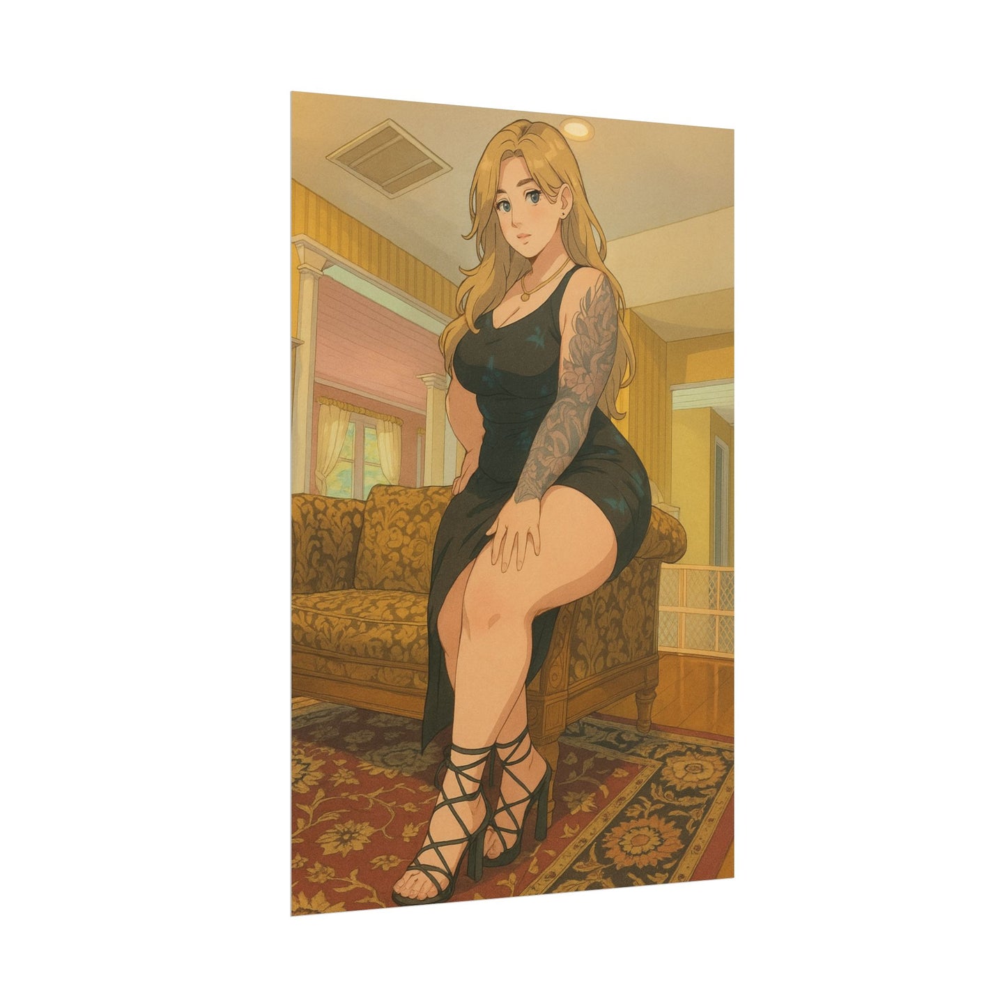 Loco Fits Anime Girls 'Little Black Dress' Poster