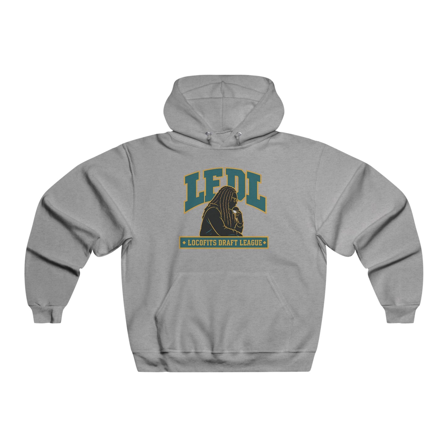 LocoFits Draft League LFDL Portrait Silhouette NC Men's NUBLEND® Hooded Sweatshirt