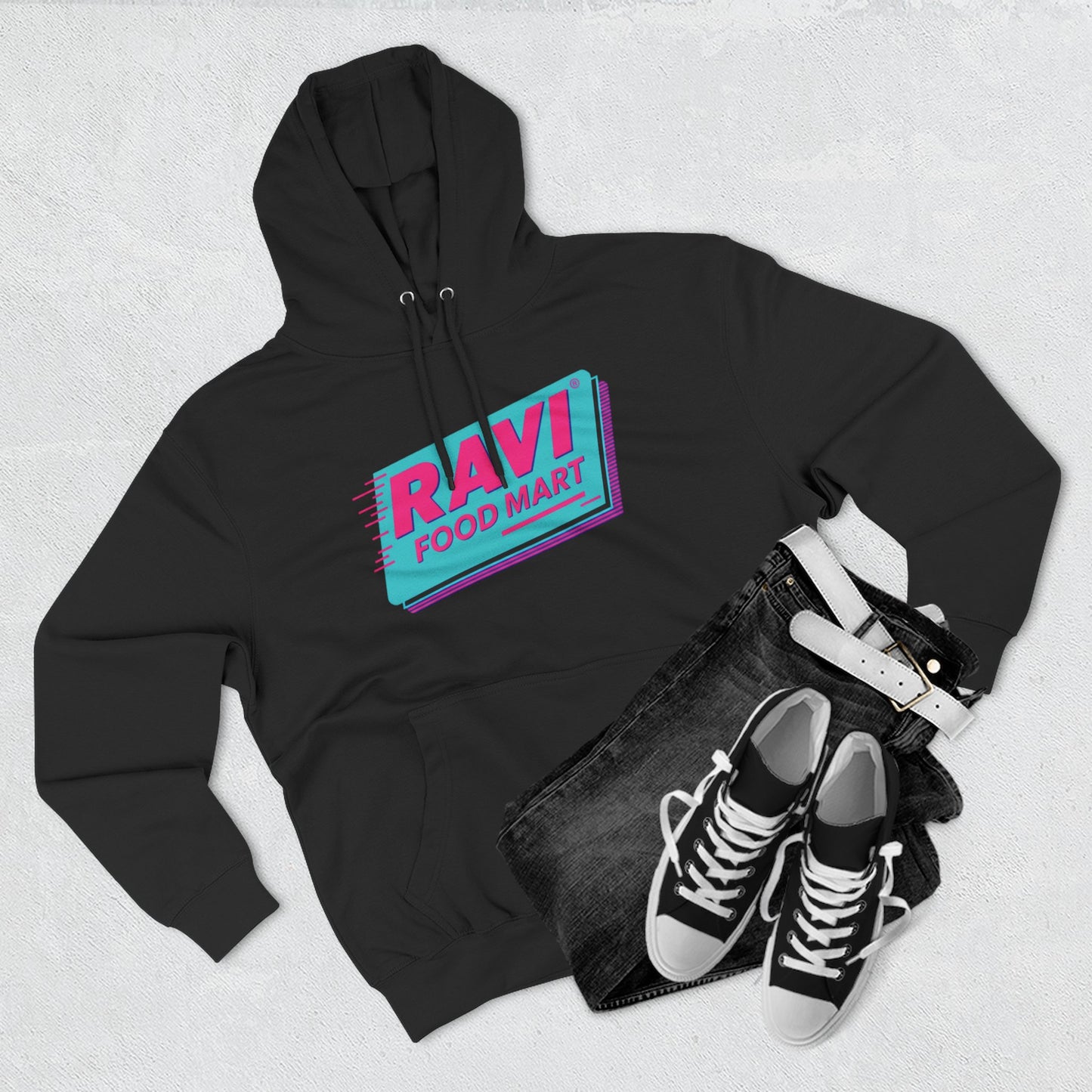 Retro Big Logo Ravi Food Mart Hoodie