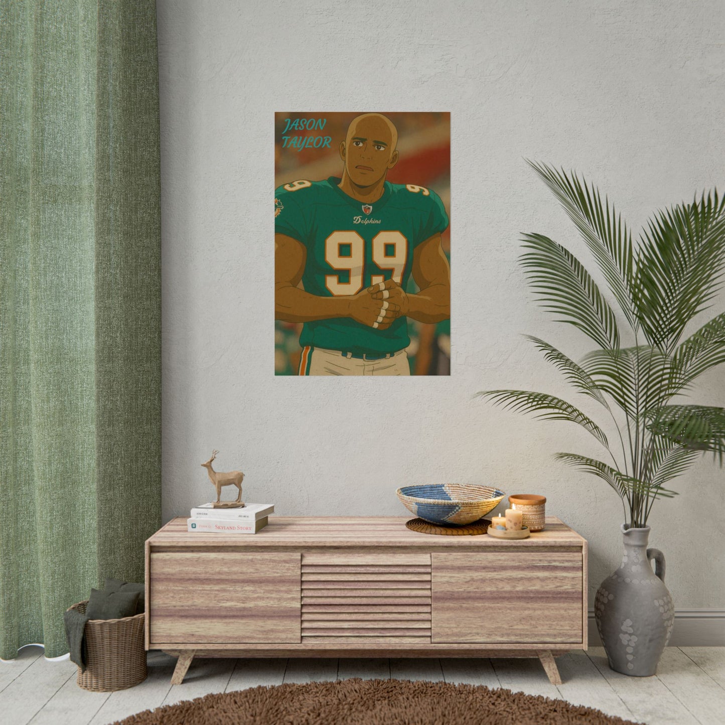 Loco Fits Anime Football 'Jason Taylor' Poster
