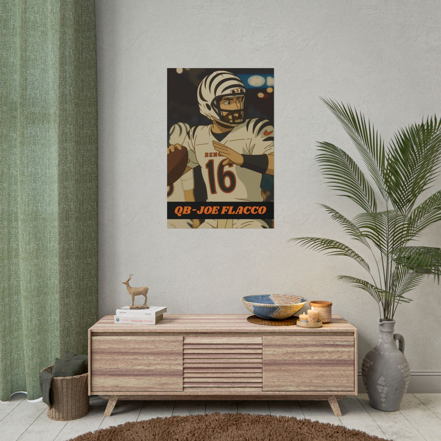 Loco Fits Anime Football 'Joe Flacco' Poster