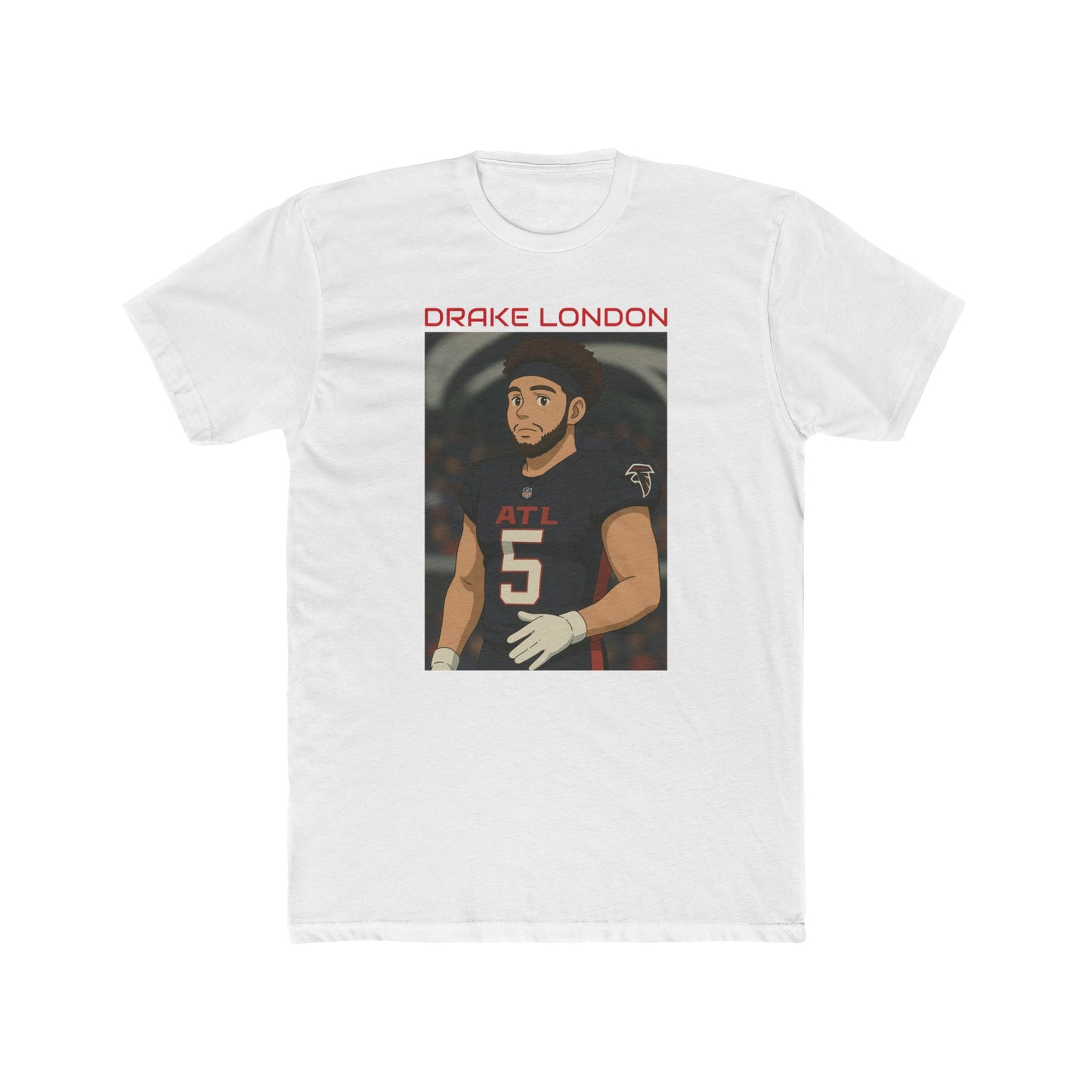Anime Football 'Drake London' Cotton Crew Tee