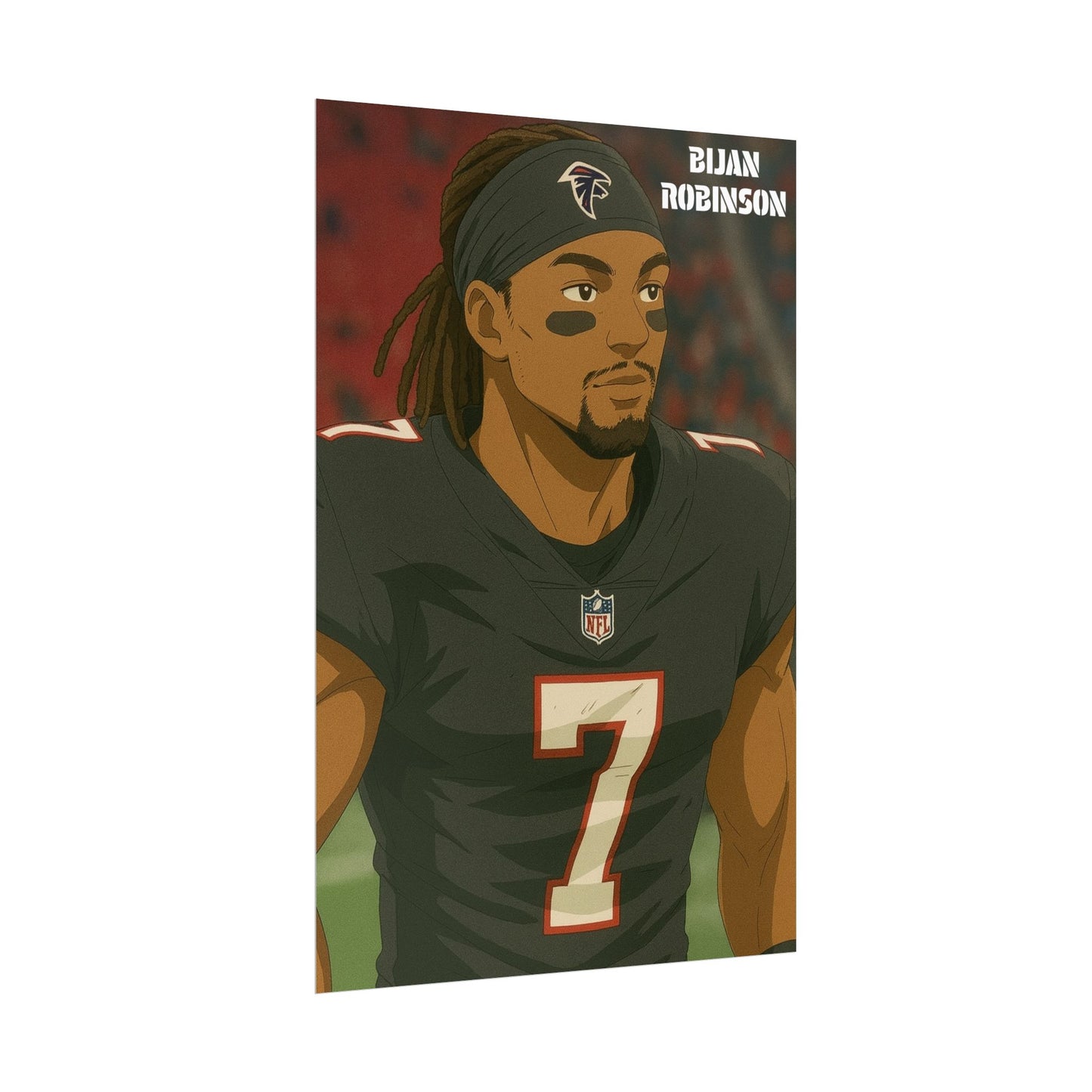 Loco Fits Anime Football 'Bijan Robinson' Poster V2