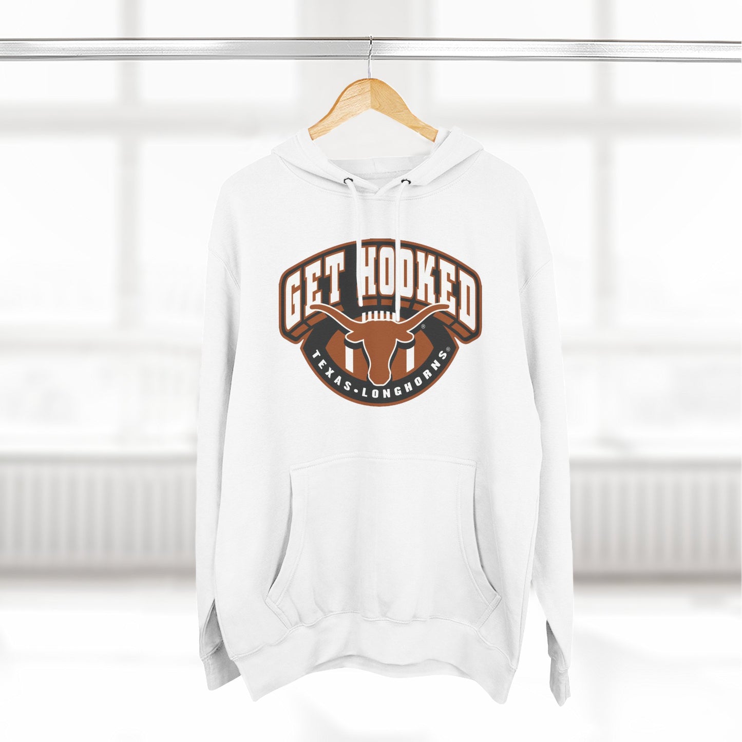 'Texas Longhorn Football, Get Hooked' Three-Panel Fleece Hoodie