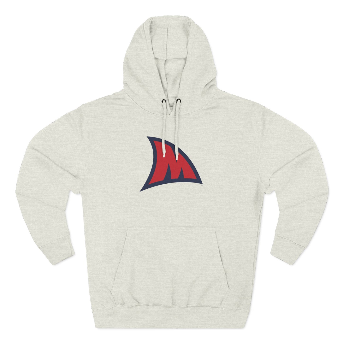 'Ole Miss Landshark M' Three-Panel Fleece Hoodie