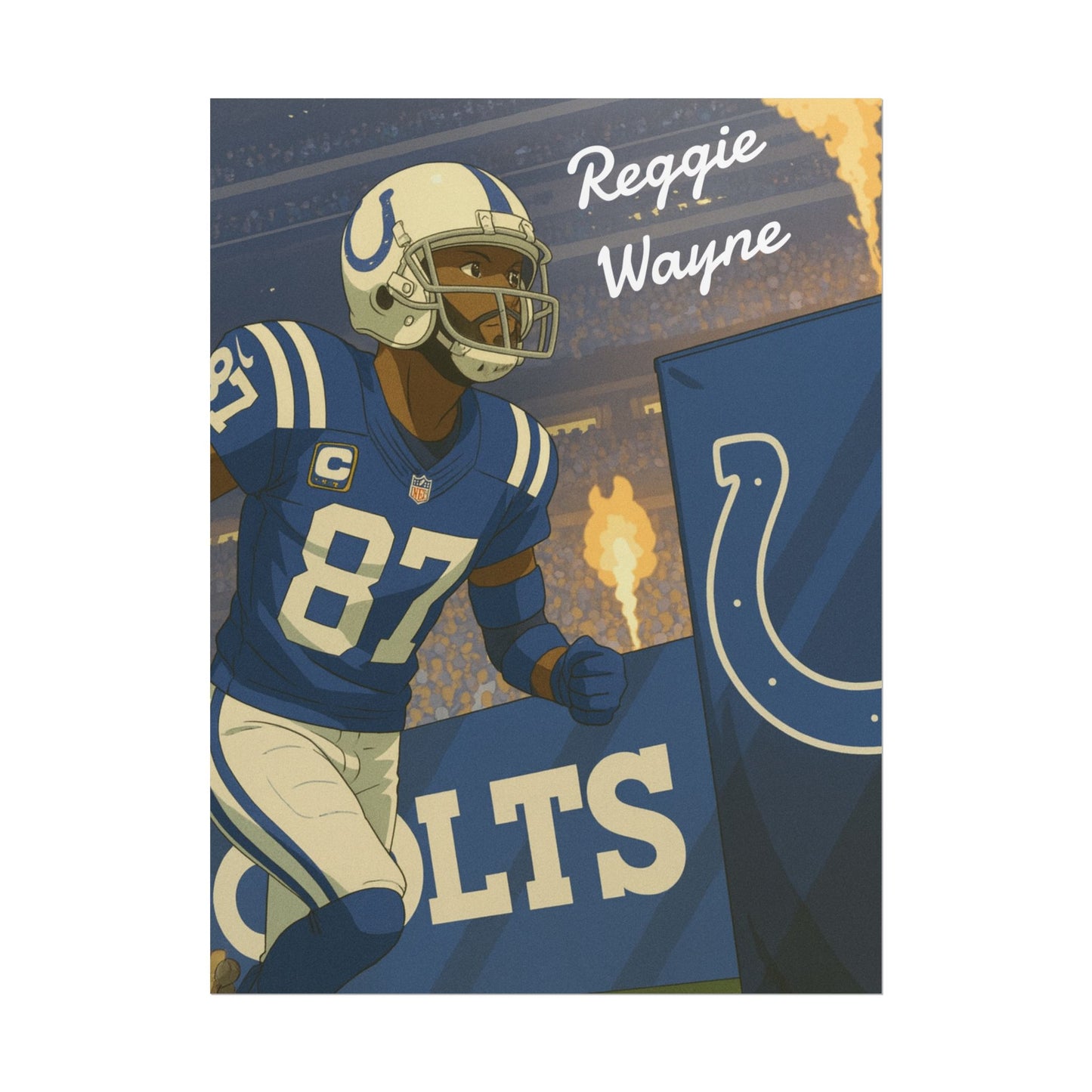 Loco Fits Anime Football 'Reggie Wayne' Poster