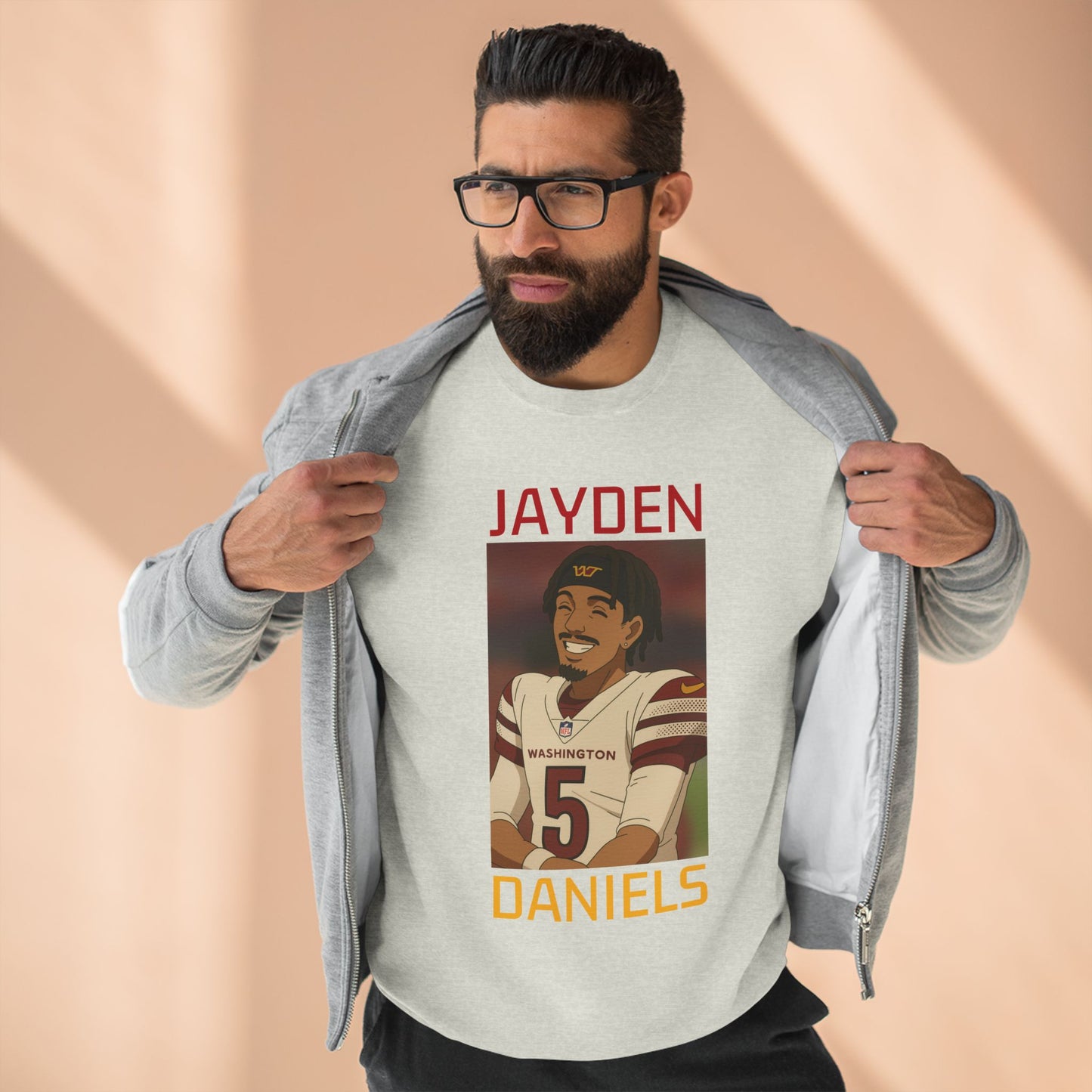Anime Football 'Jayden Daniels' Crewneck Sweatshirt