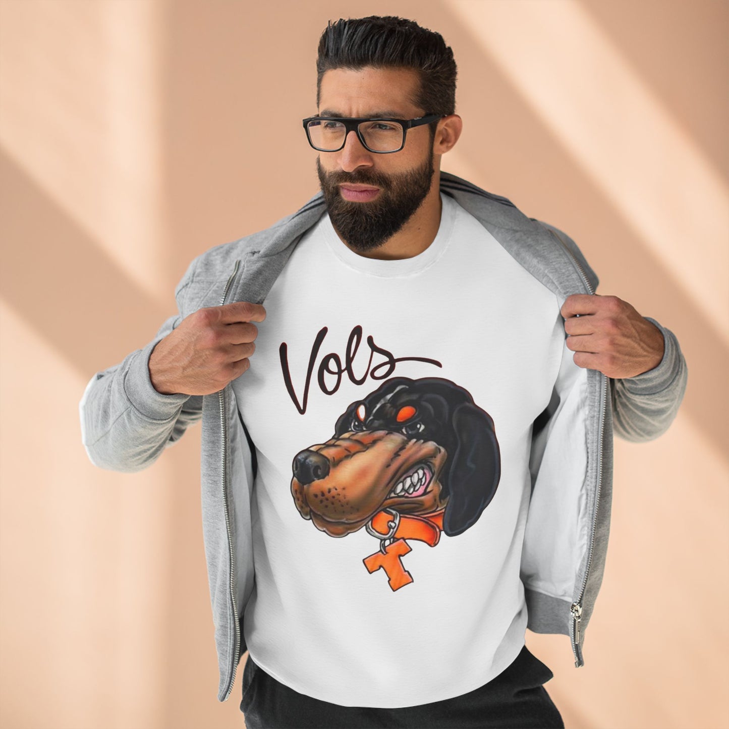 'Vols Hound' Cotton Crewneck Sweatshirt