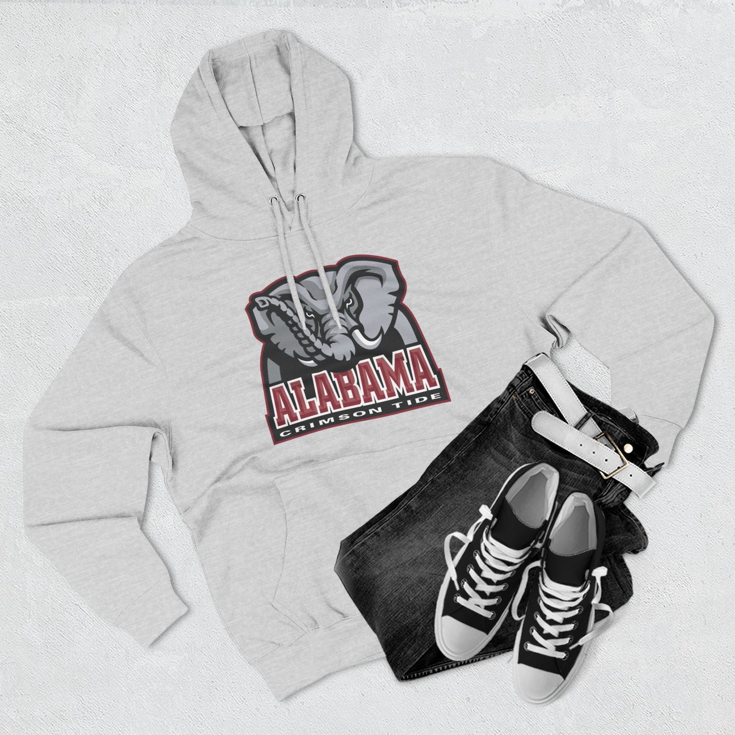 'Alabama Crimson Tide Big Al' Three-Panel Fleece Hoodie