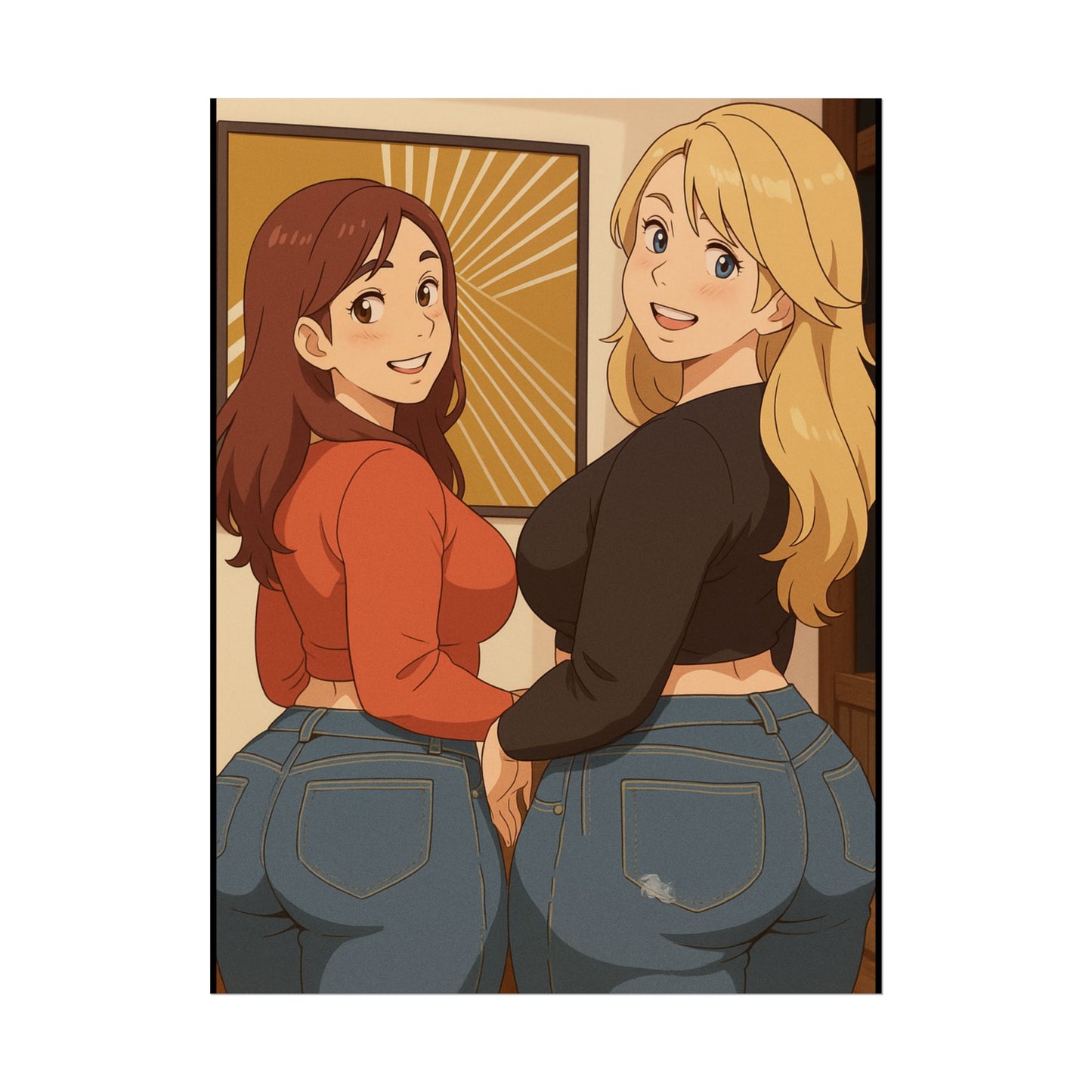 Loco Fits Anime Girls 'We'll Lead, You Follow' Poster