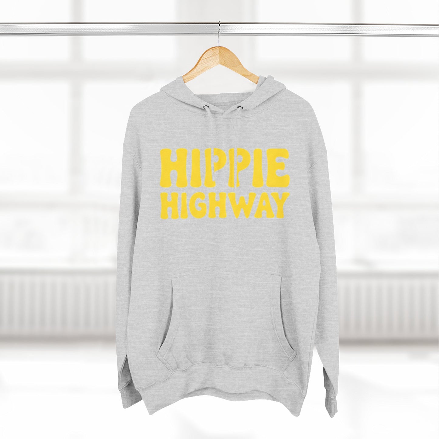 "Hippie Highway" Big Script Fleece Hoodie