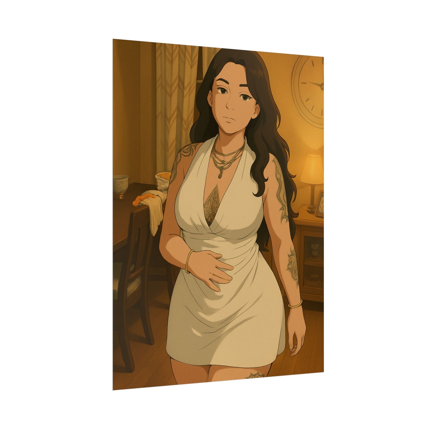 Loco Fits Anime Girls 'Lovely Dinner Date' Poster