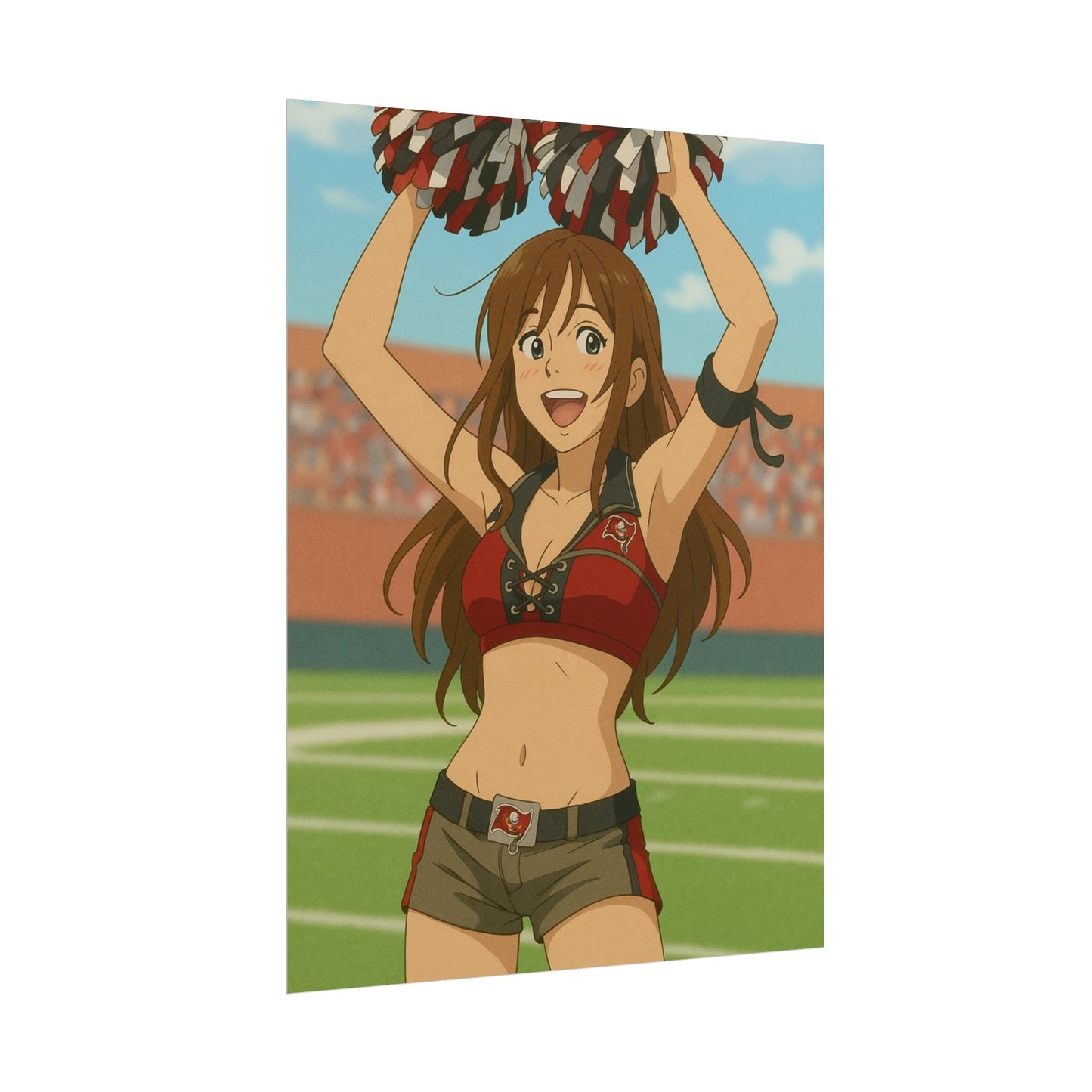 Loco Fits Anime Girls 'Buccaneers Cheerleader On-Field 2' Poster