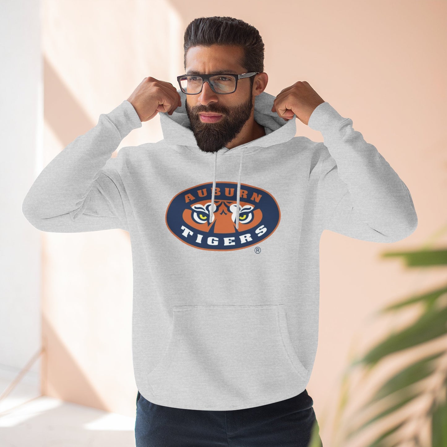 'Auburn Tigers Glare' Three-Panel Fleece Hoodie