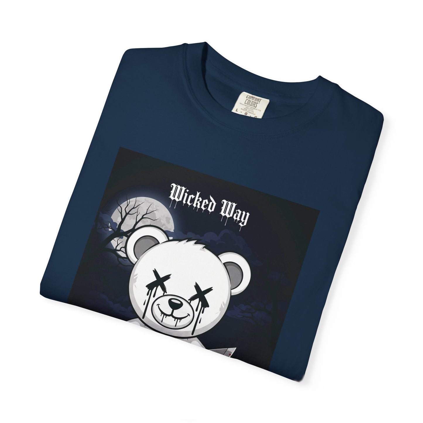 Limited Edition "Wicked Way" Machete 'Midnight' Block Teddy Graphic T-Shirt