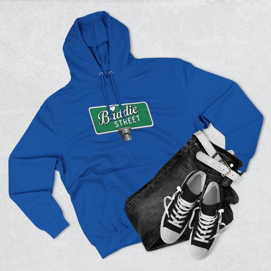 "Baddie Street" Bold Street Sign Fleece Hoodie