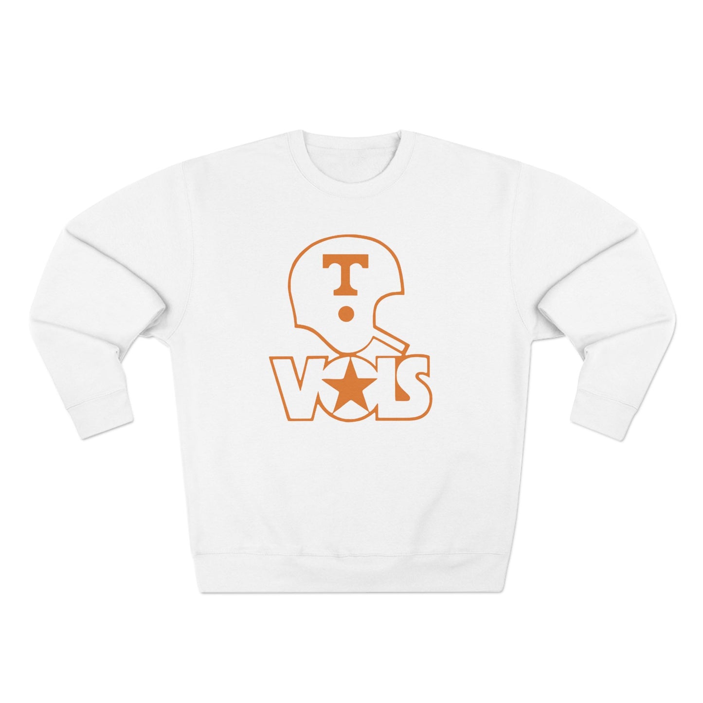 'Vols Football Helmet' Cotton Crewneck Sweatshirt